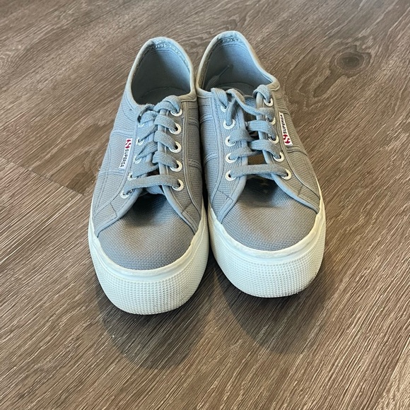 Superga 2740 Grey Platform Sneakers - Picture 5 of 7
